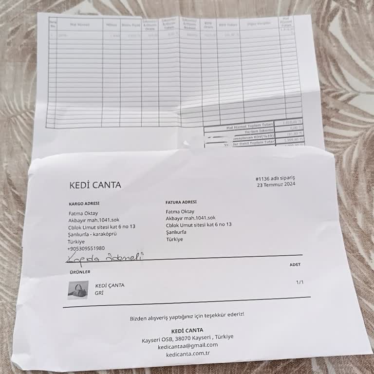 Kedicanta.com.tr Kedicantacom.tr Çanta İadesi İstiyorum