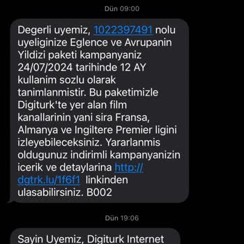 Digiturk Nakil İşlemleri Ve Tarife Değişikliği