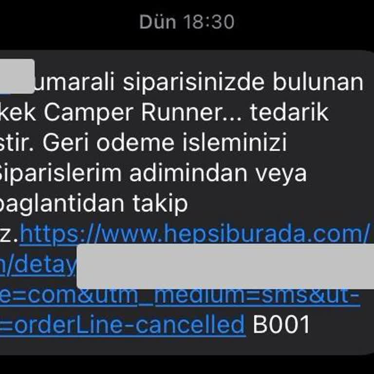 Hepsiburada Camper Stokta Olmayan Ürünün Satışa Açık Olması