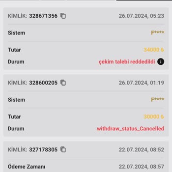 Realbahis Çekimimi İptal Etti