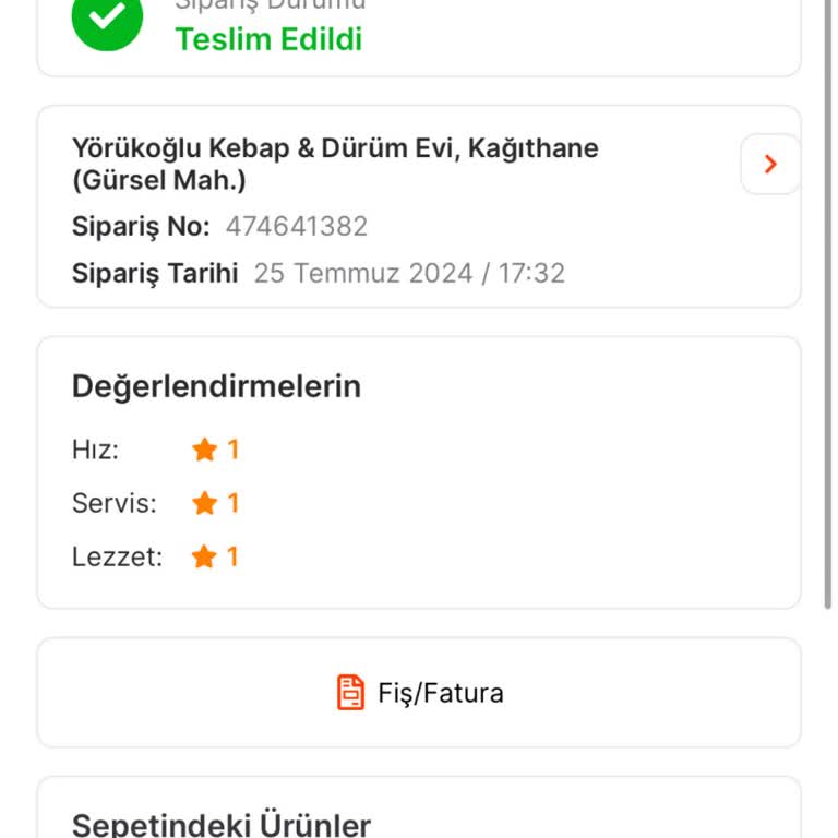 Migros Yemek Almadığım Siparişimi Almış Gibi Gösterildi