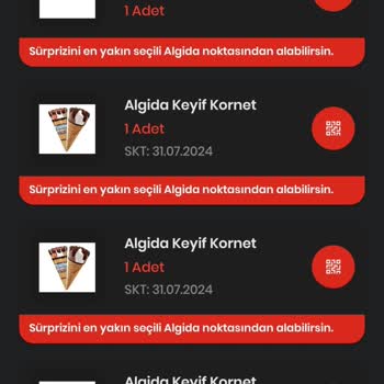 Algida Keyif Kornet Şikayet