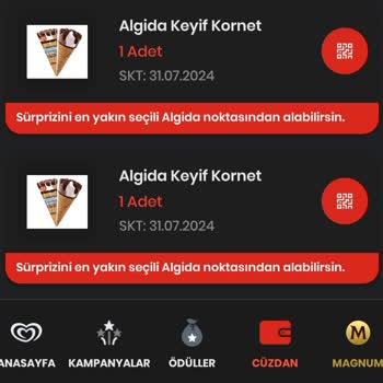 Algida Keyif Kornet Şikayet