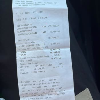 Ankamall Jumbo 2 Aydır Ürünümü Teslim Etmiyor Ve İade Yapmıyor