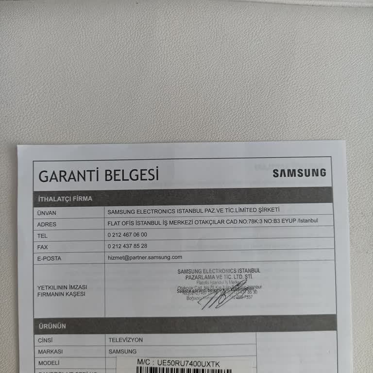 Samsung Televizyonlarda Panel Sorunu