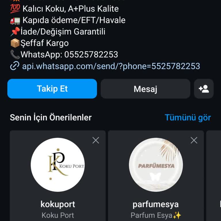 Zirve Parfüm'den İade Ve Tehdit Sorunu