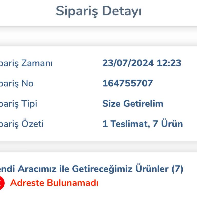 Carrefour Sanal Market Müşteri Memnuniyetsizliği
