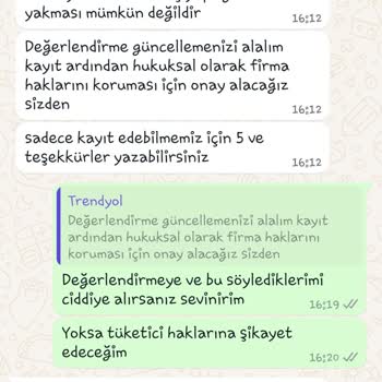 Trendyol İade Hakkımı Kullandırmıyor