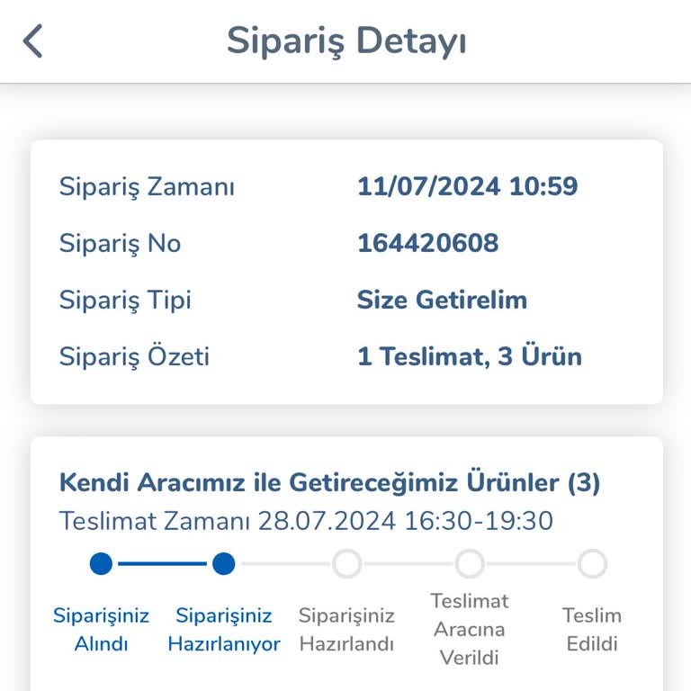 Carrefour Online Market Siparişimi Bir Türlü Göndermiyor.