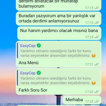EasyCep İml İçin Hatalı Tespiti Ve Müşteri Hizmetleri Kalitesi