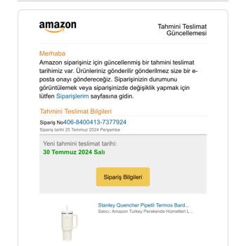 Amazon Fiyat Düzenlemesi Yüzünden Siparişimi İptal Etti