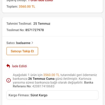 Trendyol & Sürat Kargo'nun Fiyat Farkından Dolayı Ürün Kayboldu Yalanı