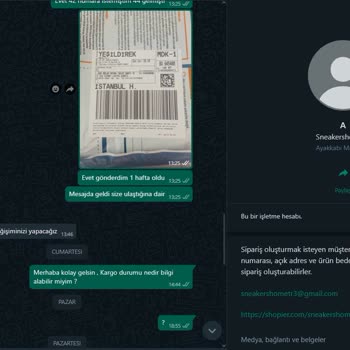 Sneakershome_tr Çok Kötü Farklı Ürün Gönderiyorlar