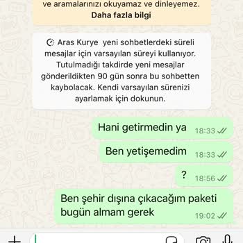 Aras Kargo Denizli Kurye Sorunu