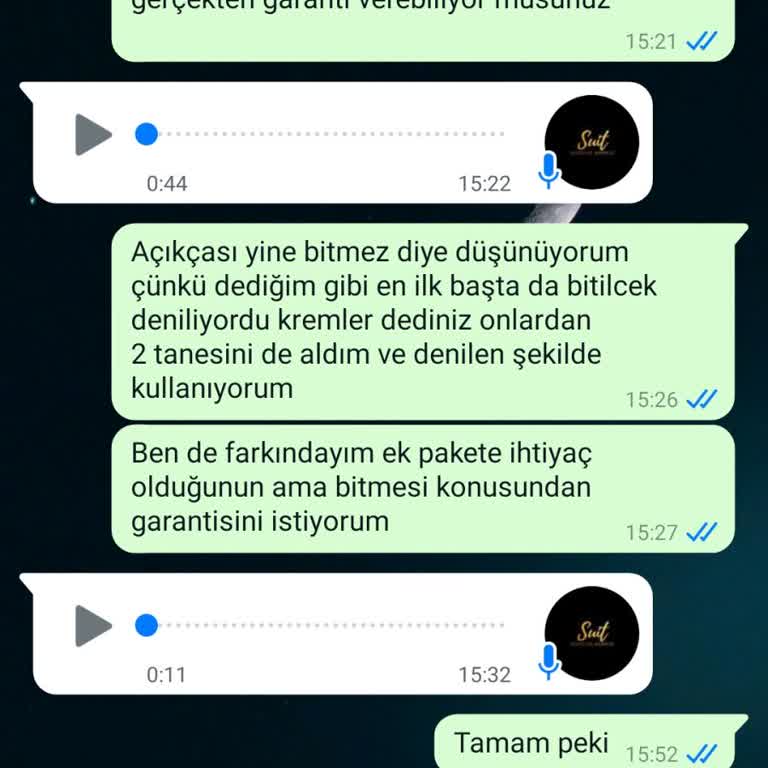 Samsun Suit Güzellik Merkezi Ücret İadesi Yapmıyor