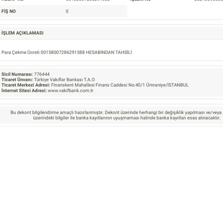 VakıfBank ATM'DEN PARA/MAAŞ Çekerken Haksız Hukuksuz ÜCRET/MASRAF Aldı