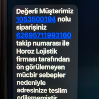 Emaar Koçtaş- Koçtaş Müşteri Hizmetleri- Horoz Nakliyat = (pişmanlık)