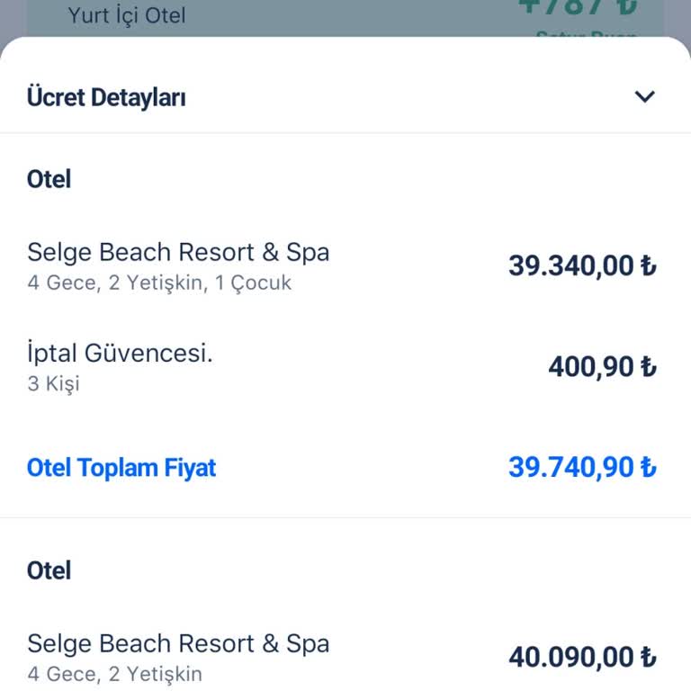 Setur İade Ücretinde Hata