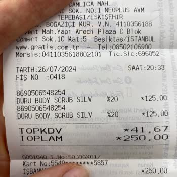 Gratis Satın Alınan Ürünün Hediyesi Verilmiyor