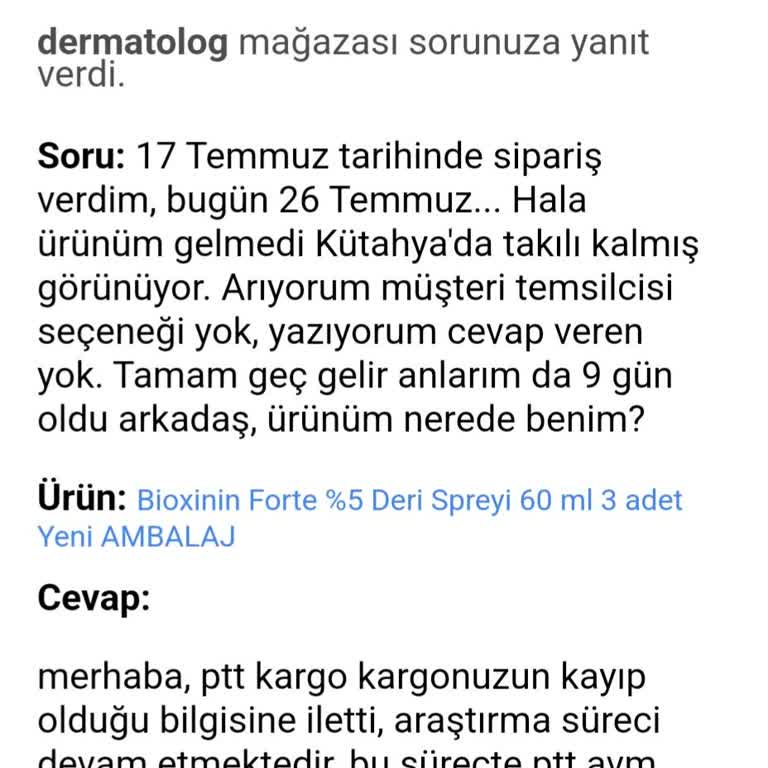 Epttavm, PTT Kargo İlgisizliği Ve Sorumsuzluğu