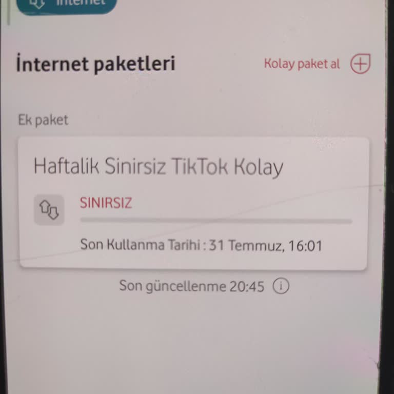Kolay Paket Vodafone Mağduriyeti!
