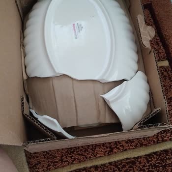 Evidea Kırık Gelen Tabak Takımı Ve Kargo Sorunları