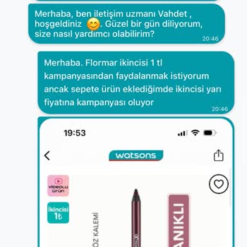 Watsons Online Kampanya Tutarsızlığı