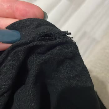 Stradivarius Keten Pantolonu Dikiş Hatası Ve Kısalması