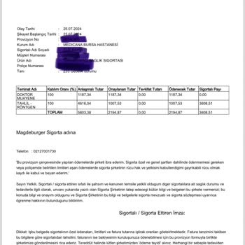 Medicana Hastanesi Ertesi Gün Arayıp Extra Ücret İstiyor.