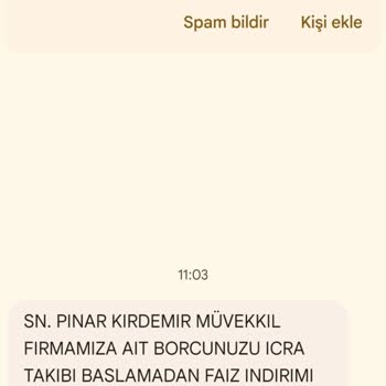 Metka Hukuk ( Asılsız İcra Dosyası Mesajı )