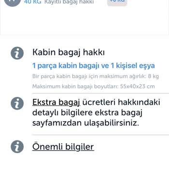 Türk Hava Yolları Ek Bagaj Hakkımı Uçuşuma Bağlamadı