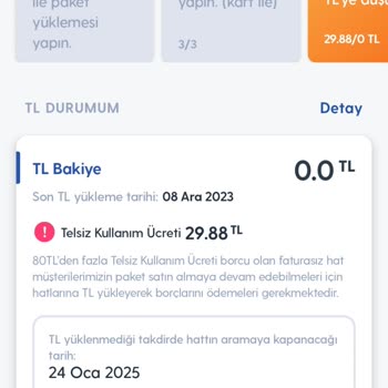 Turkcell Para Yatırdığım Paketimi İptal Etti, Geri Vermiyor