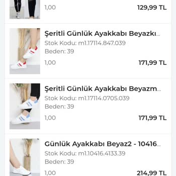 Haydi Giy Firmasının Eksik Ürün Göndermesi