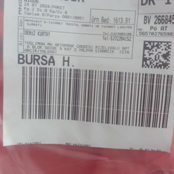 Haydi Giy Firmasının Eksik Ürün Göndermesi