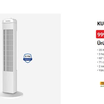 BİM Kule Tipi Vantilatör
