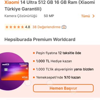 Hepsiburada Premium Kredi Kartı