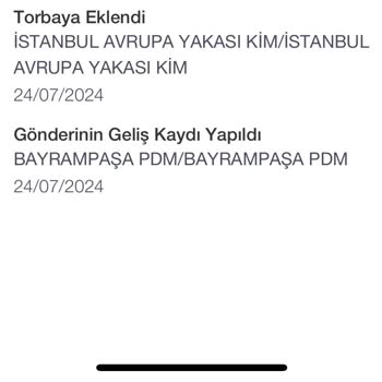 PTT Kargo Bayrampaşa PDM Dağıtım Yapmıyor