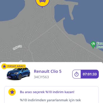 Getir Araç Navigasyon Hatası