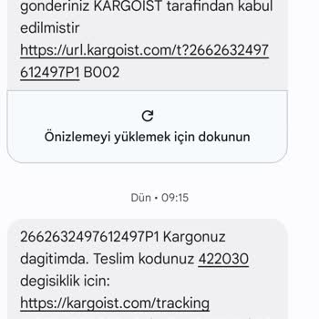 Kargoist Ürünüm Hala Gelmedi