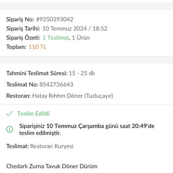 Trendyol GO Yemek Asistan Mağduriyeti