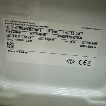 Bosch Marka Çamaşır Makinesinin Kart Yanması Sonucu Mağduriyetim