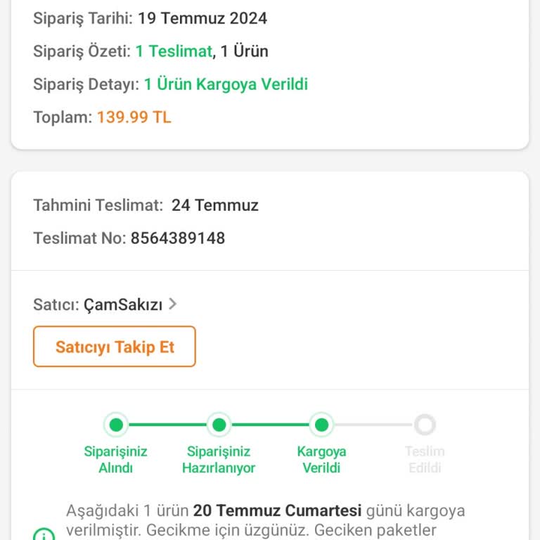 Trendyol Express Kargom 1 Haftadır Gelmedi