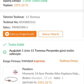 Trendyol Ve Pandora'nın Orijinal Olmayan Mal Satması