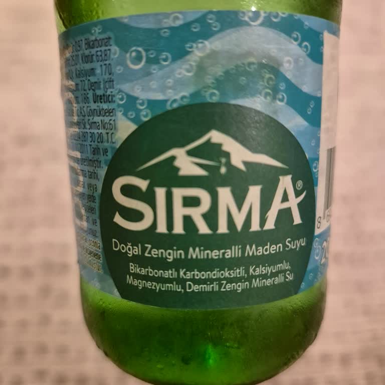 Sırma Sade Maden Suyundan Deterjan Tadı Geliyor.