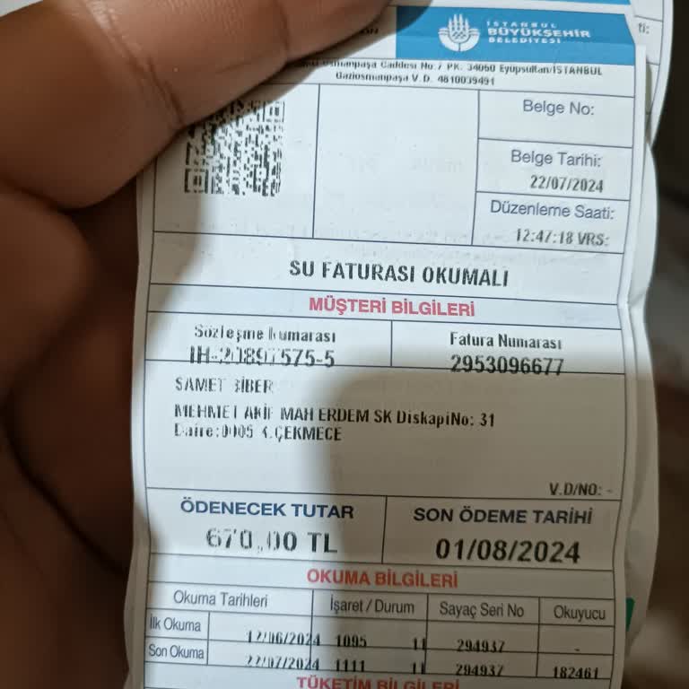 İSKİ Su Faturası Fatura Çok Geldi