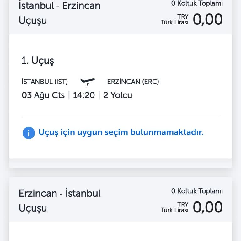 THY Uçuş Saati Yanlışlığı