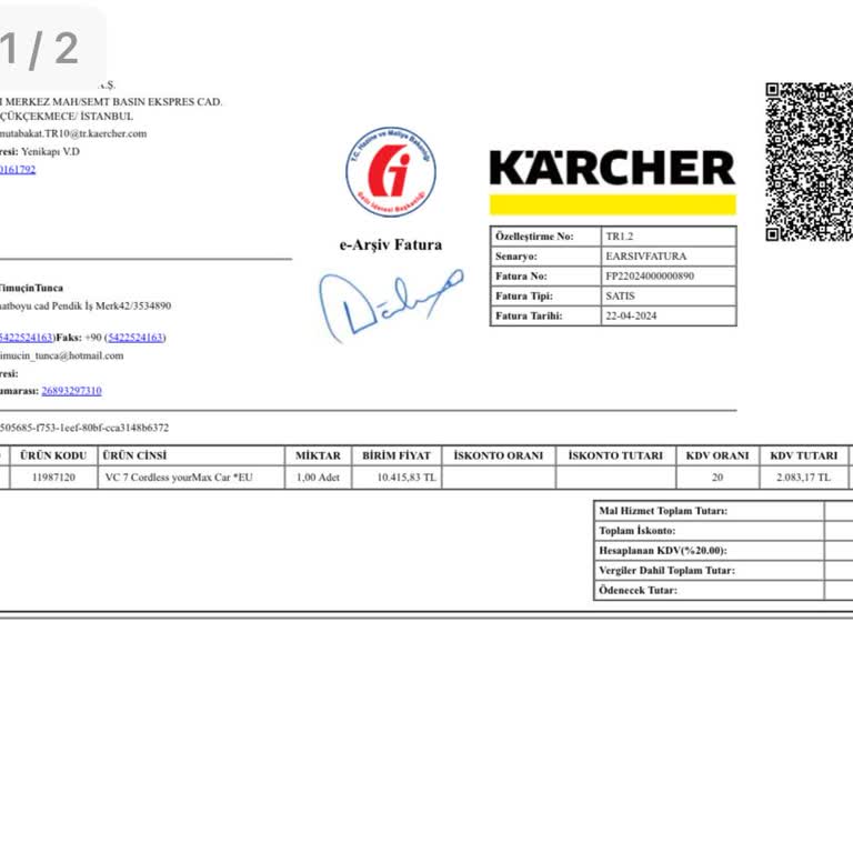 Karcher Vc7 Cordless Kablosuz Süpürge