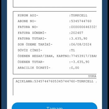 Turkcell Yanlış Ödeme Ve İptal Sorunu