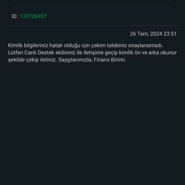 Bahisal İncelemeyi Bahane Yaparak Çekim Ödemiyor