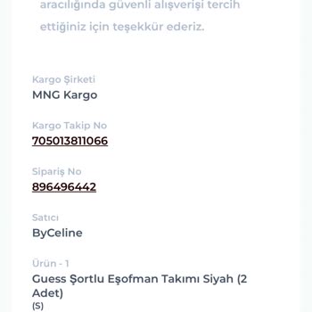 Byceline Butik Eksik Ürün Gönderdi!